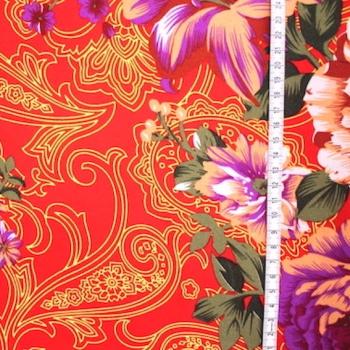 Preview: ORNAMENT LILY Postsowjetischer Stoff aus Zentralasien